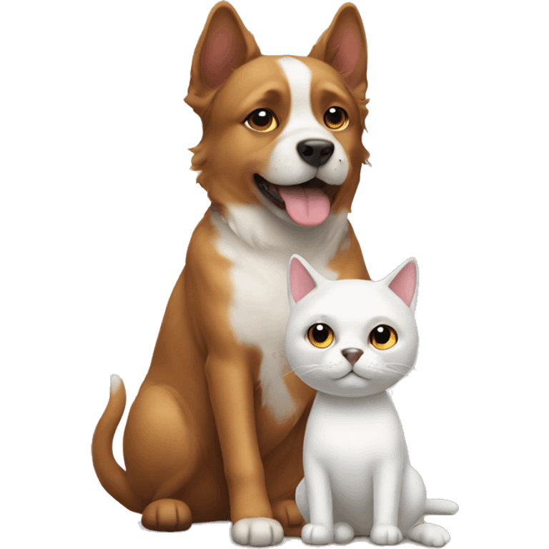 cat and dog emoji