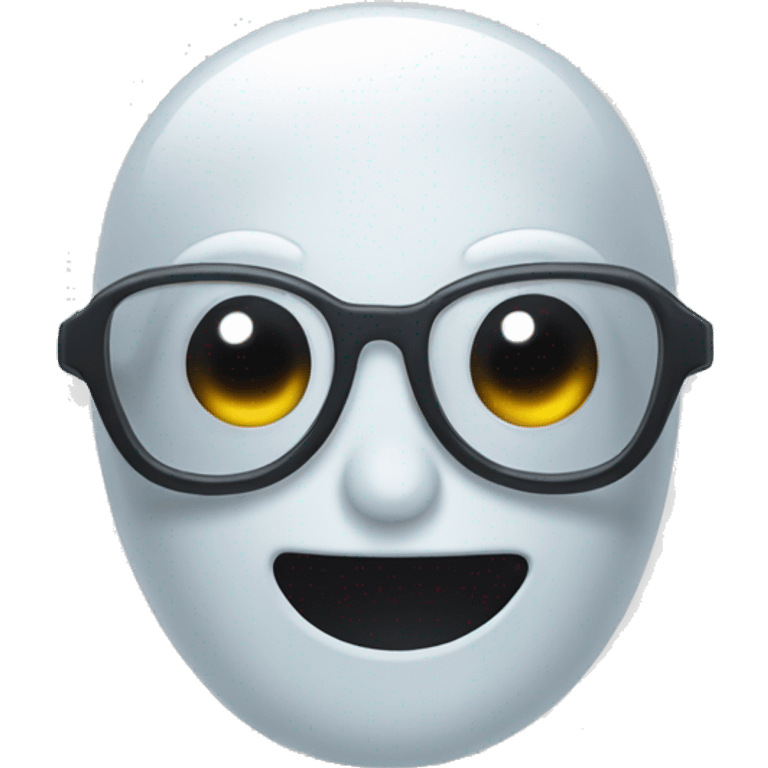 Fantasma con lentes emoji