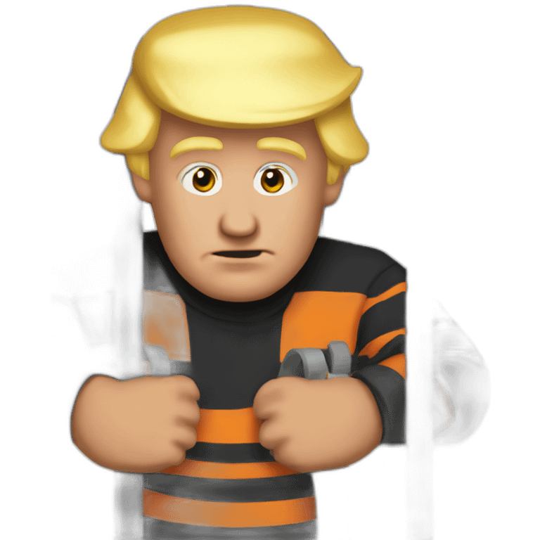 donald trump in jail emoji