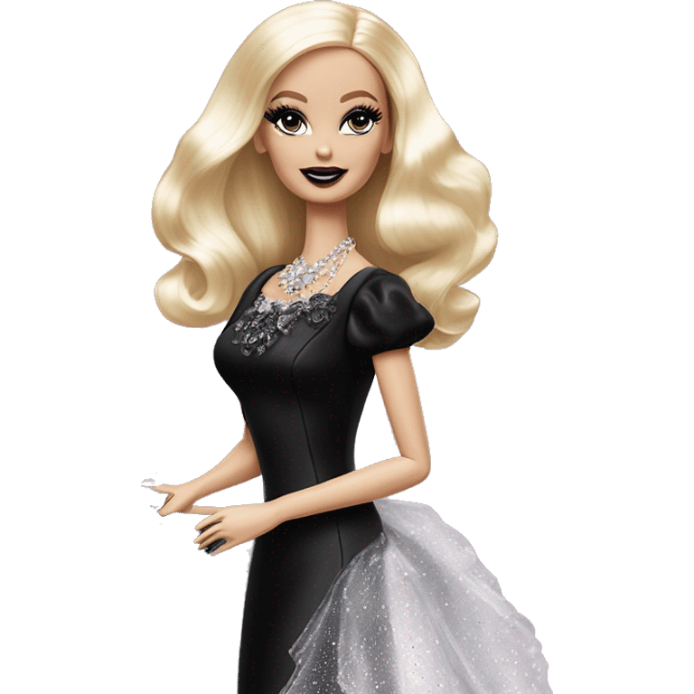 Victorian Debut Barbie CC,Morticia Addams, miss usa, sparkling black octopus dress  emoji