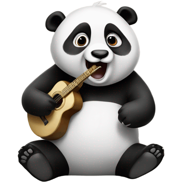 Panda singing emoji