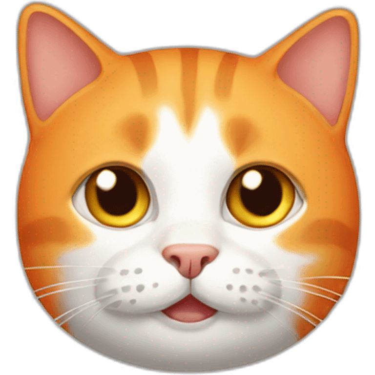 orange round cat emoji