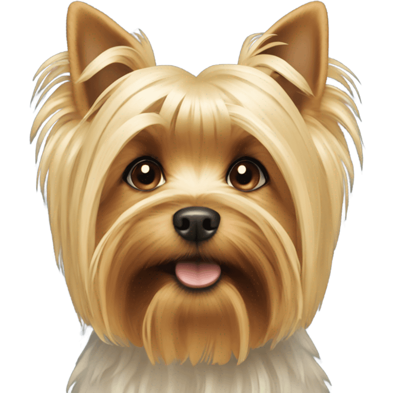 Blonde yorkie emoji