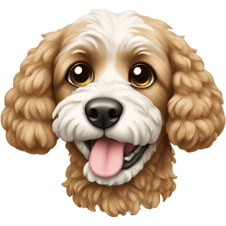 Cockapoo with bone emoji