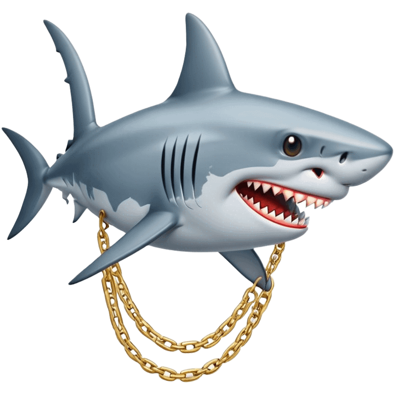 Shark with drip emoji