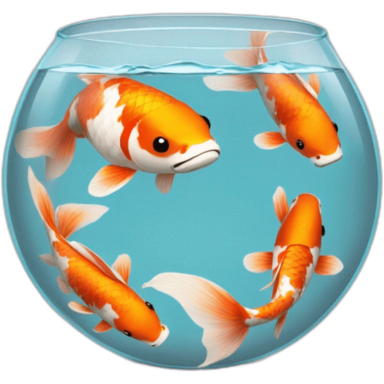 koi in a fish bowl emoji