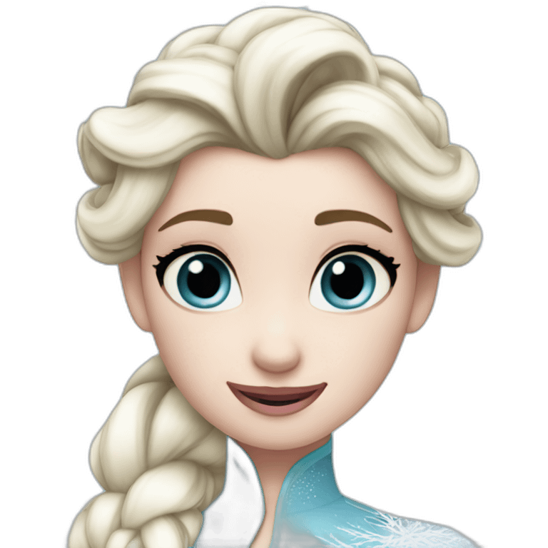 Elsa Frozen emoji