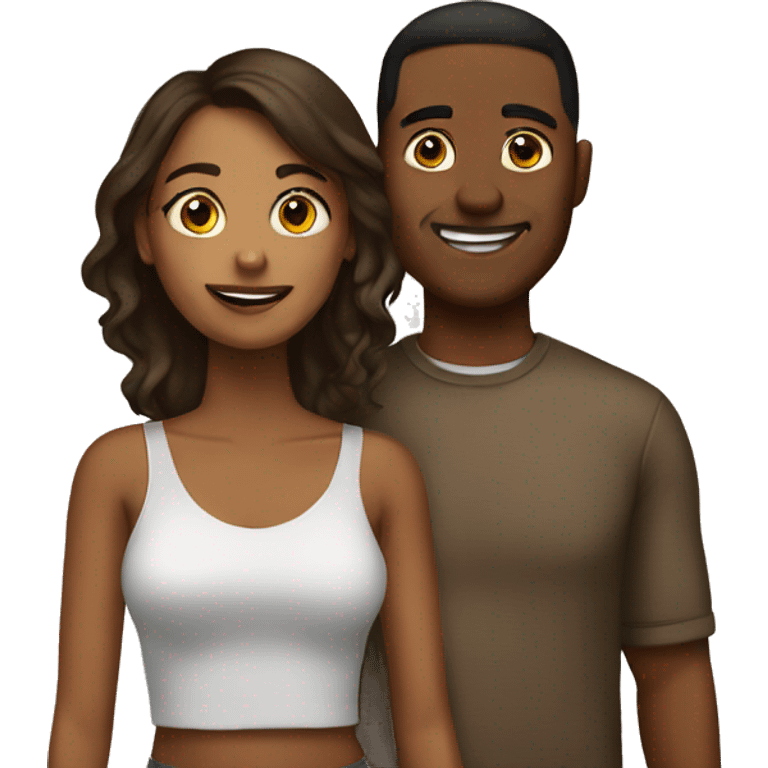 Brown couples emoji