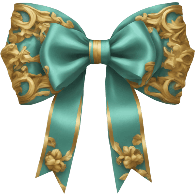 vintage rococo bow  emoji