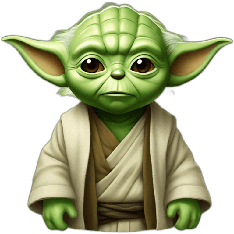 Yoda qui boit de l'acool emoji