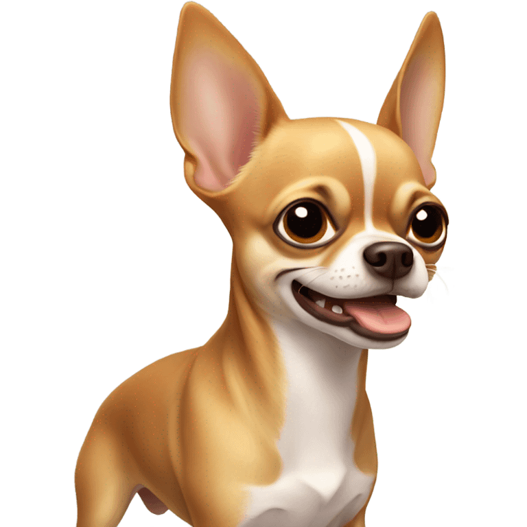 Chihuahua with no teeth  emoji