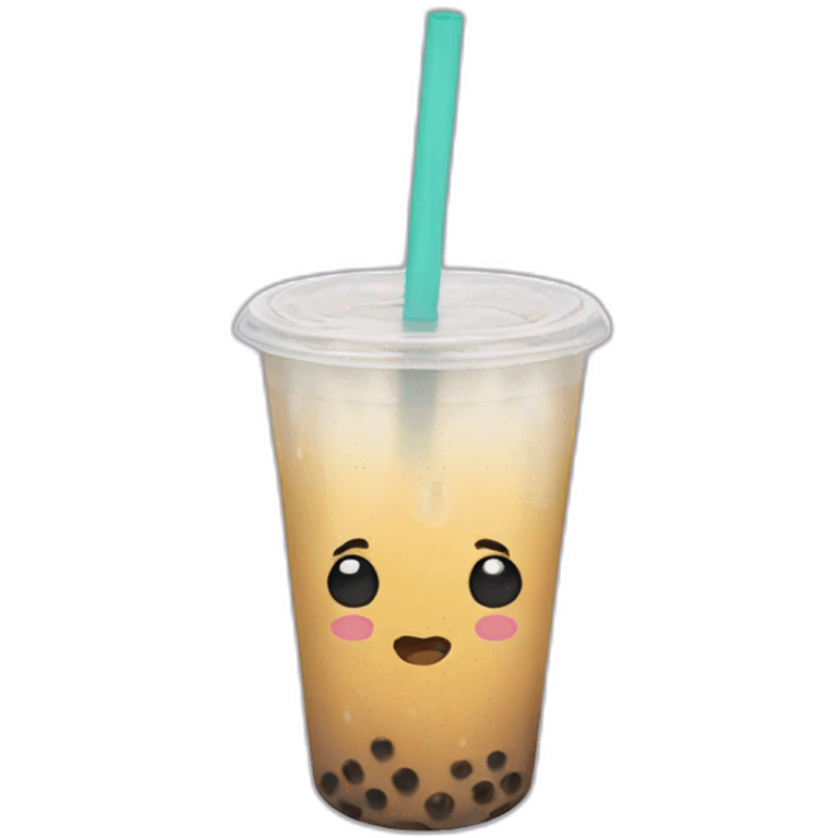 bubble tea crying emoji