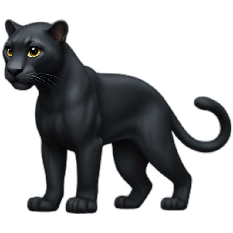 full body Panther black emoji