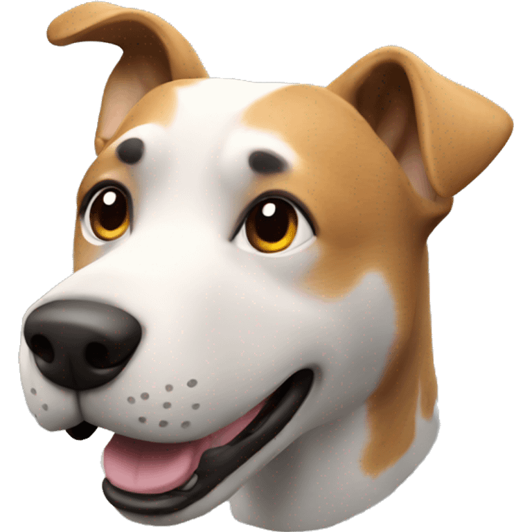 3d digitally rendered  dog render emoji