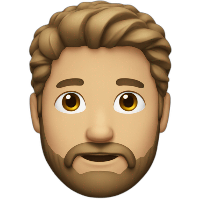 Brad with a beard emoji