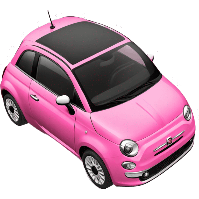 Pink fiat 500 emoji