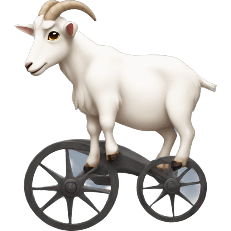 Goat on wheel emoji