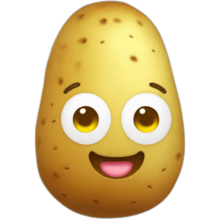 Kawaii potato emoji