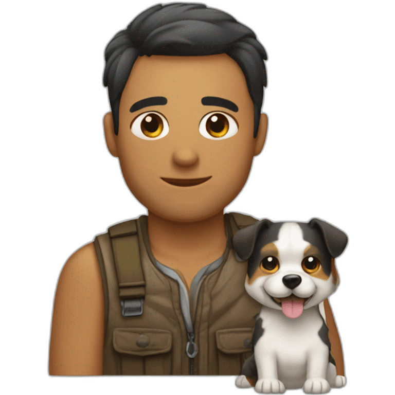 Cabira con perro emoji