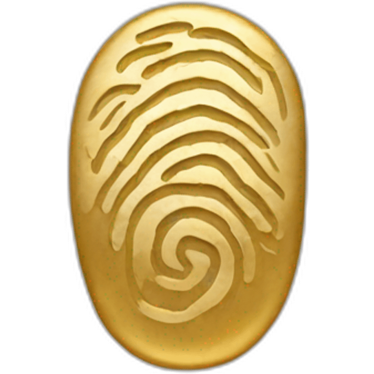 gold Fingerprint emoji