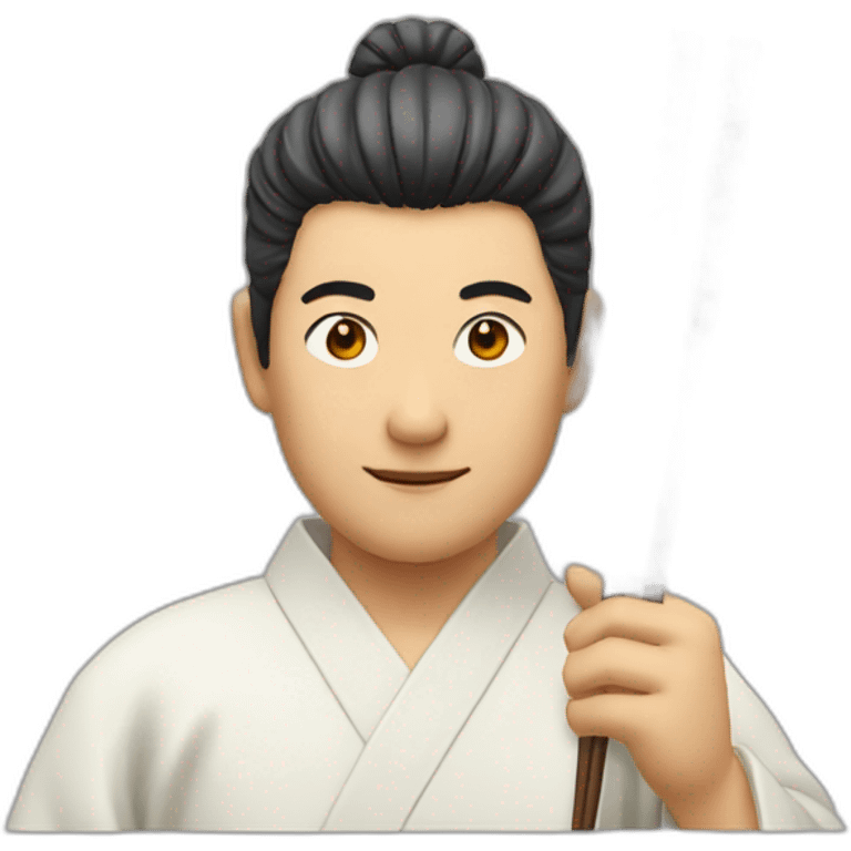 japanese man holding chopsticks emoji