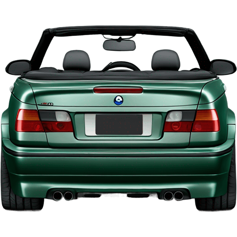 E36 m3 convertible with style 24 wheels in dark green metallic emoji