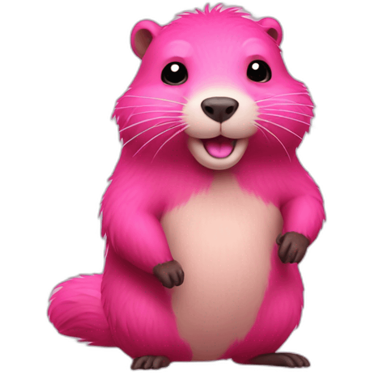 pink fur beaver emoji