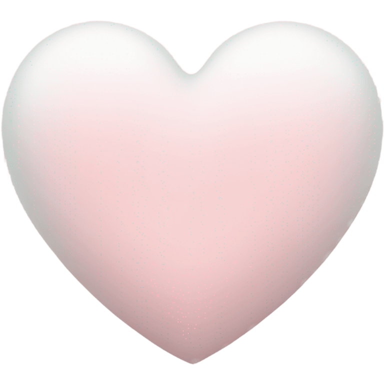 white heart with light pink emoji