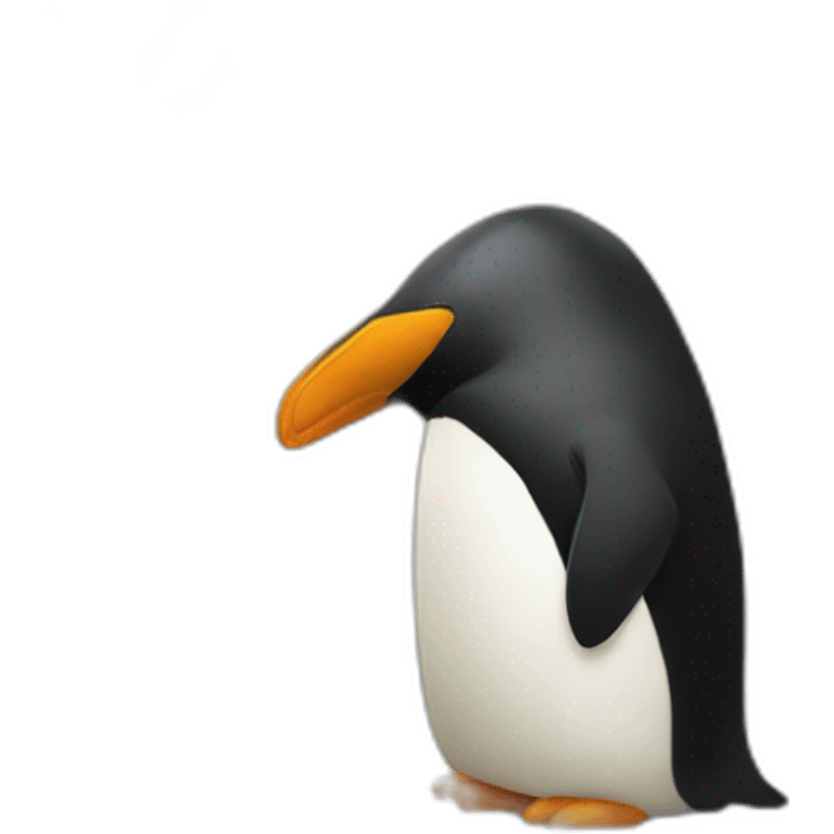 Un pingüino con armadura  emoji