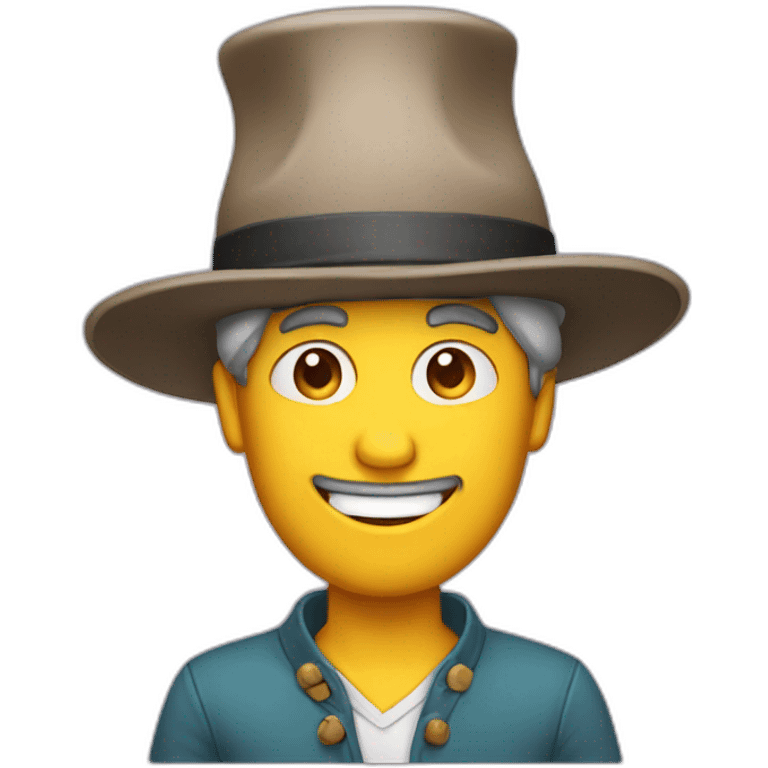 crazy hat maker emoji