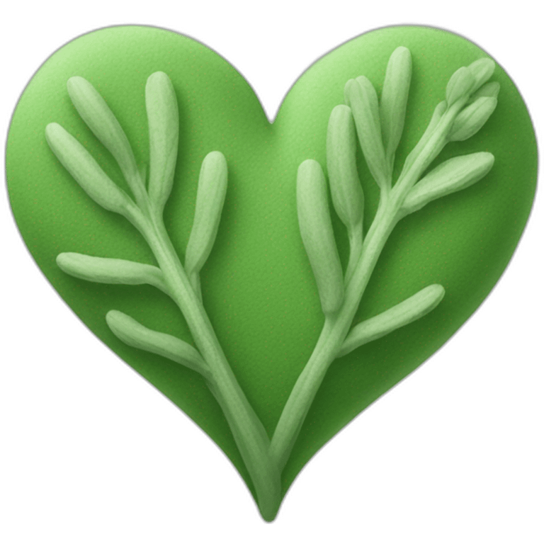 Heart green sage emoji