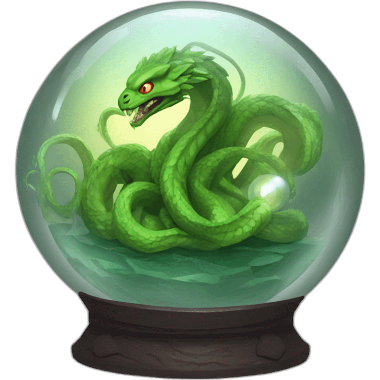 hydra in breacking crystal ball emoji