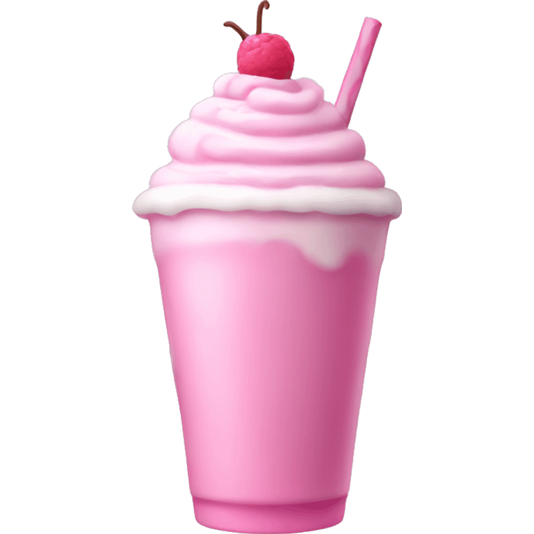 Pink milkshake emoji