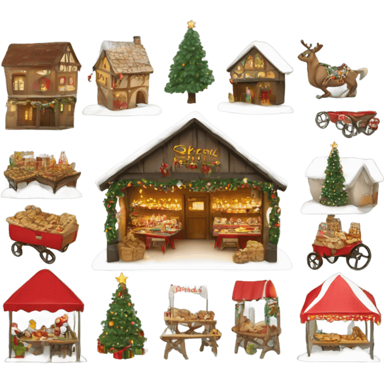 Christmas market emoji