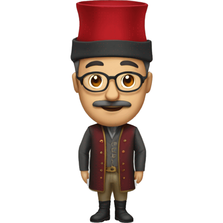 ottoman scientist with red fez emoji