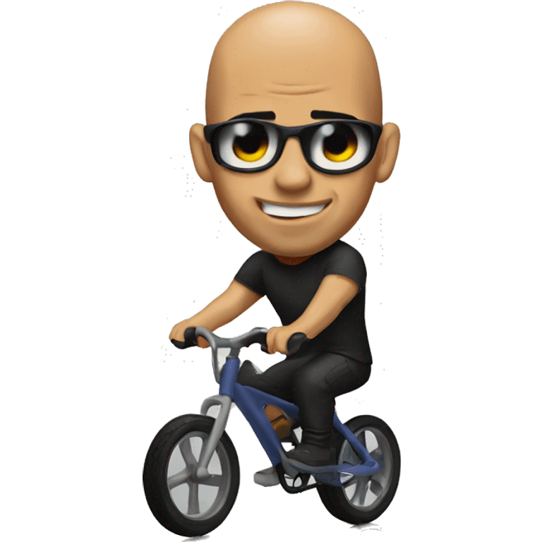 Vin diesel on a cycle  emoji