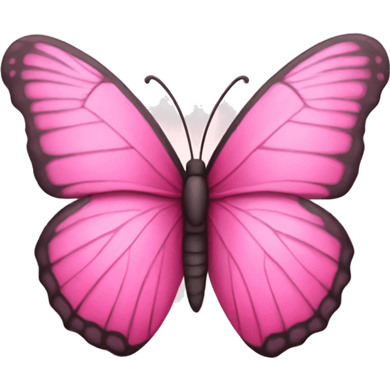 Pink butterfly emoji