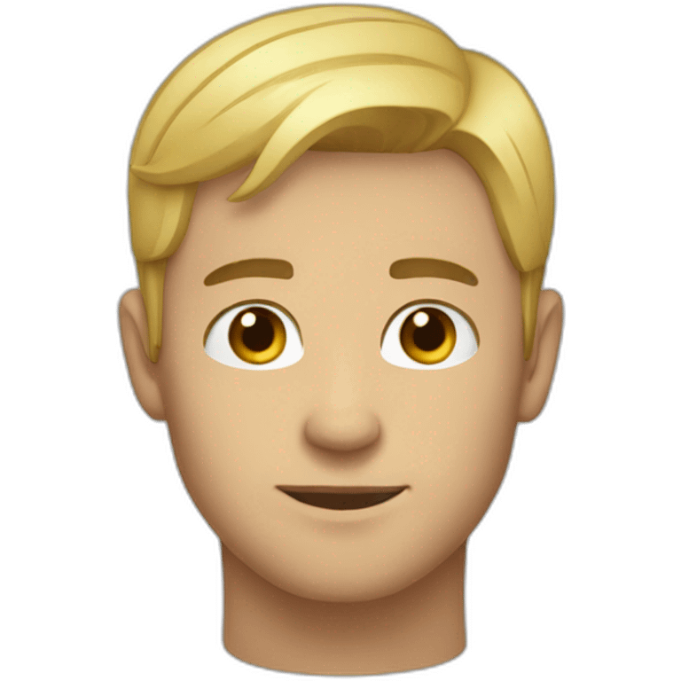 MAN FOCUSED FACIAL EXPRESSION BLOND SHORT HAIR IN HIS 30S emoji