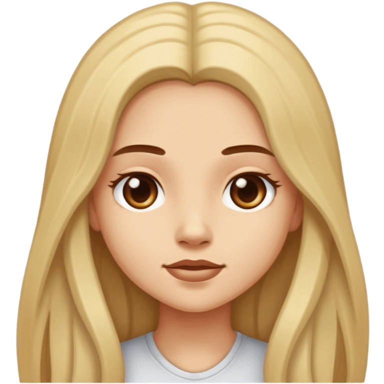 Long hair light skin girl  emoji