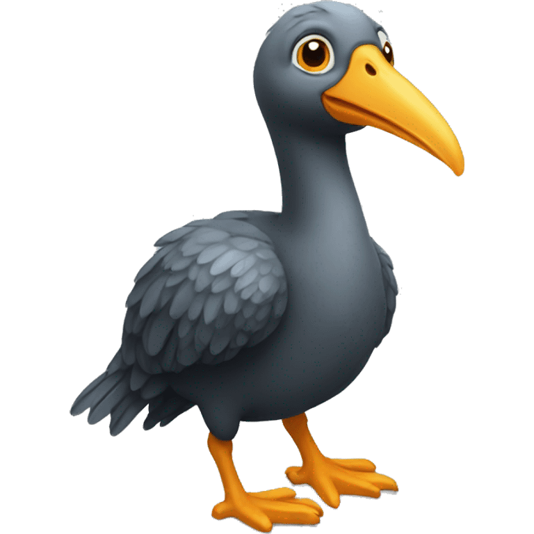 dodo bird black beek emoji