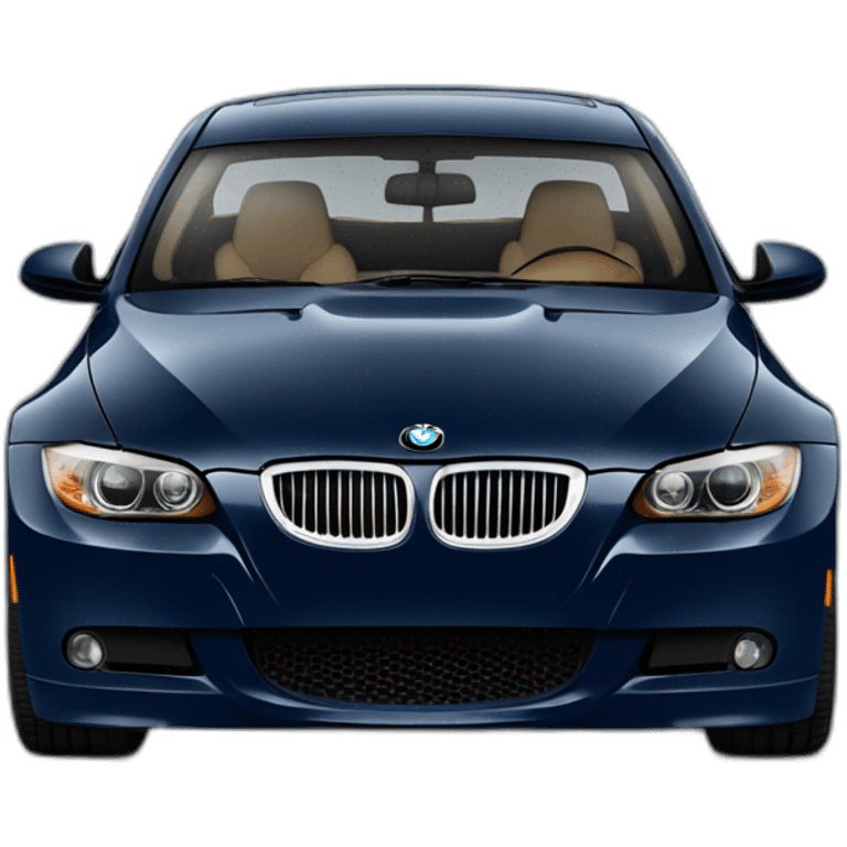 navy blue BMW E90 3 series emoji