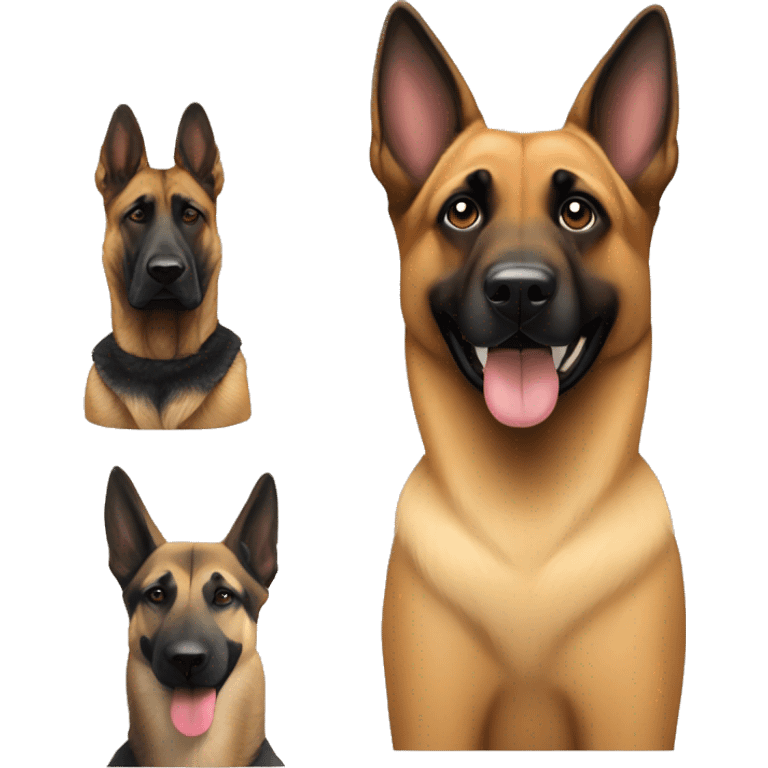 malinois dog and german shepherd dog emoji