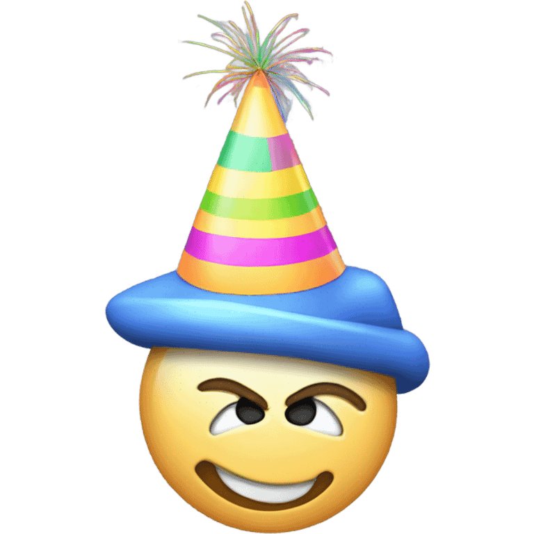 Butt with a party hat emoji