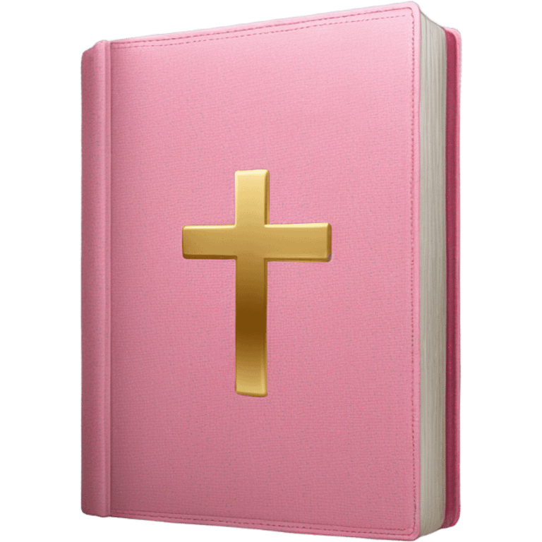 Pink bible emoji