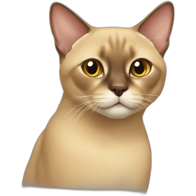 Burmese cat emoji