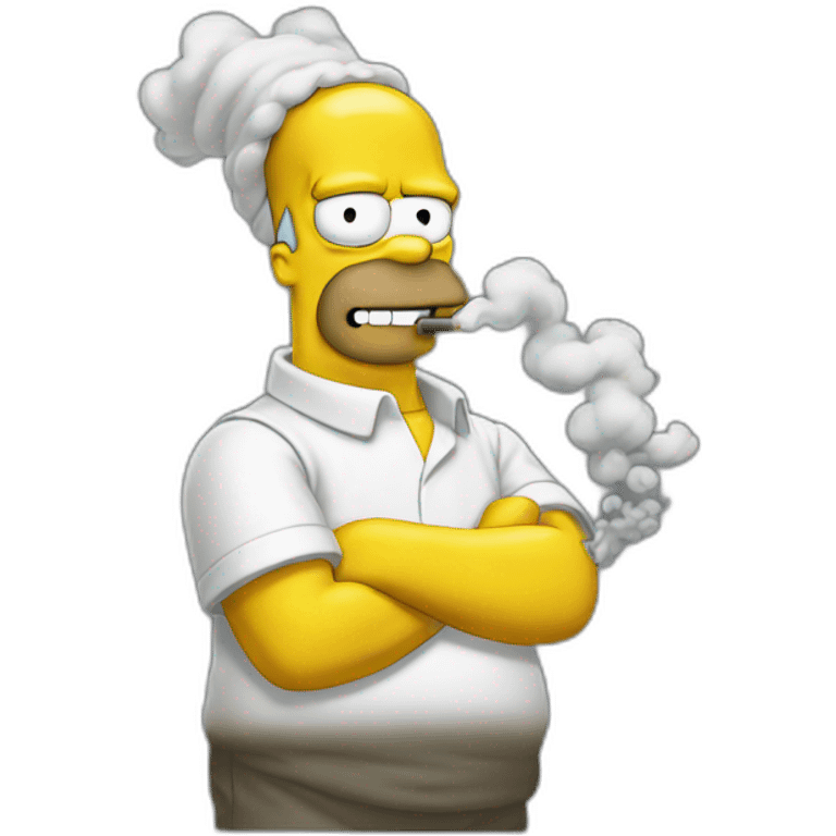 Homer smoke emoji