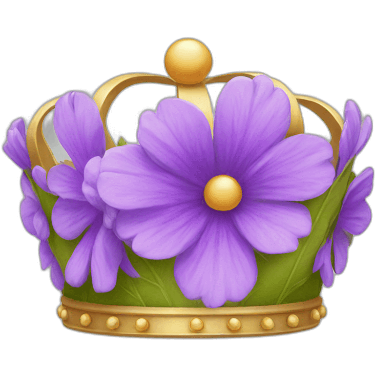 Crown of flower emoji