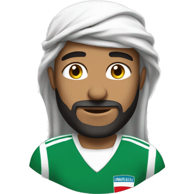 Un arabe qui joue a football emoji