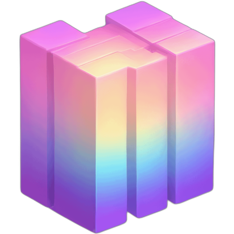 Pastel Gradient Hue Bismuth emoji