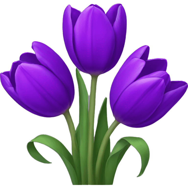 purple tulips emoji